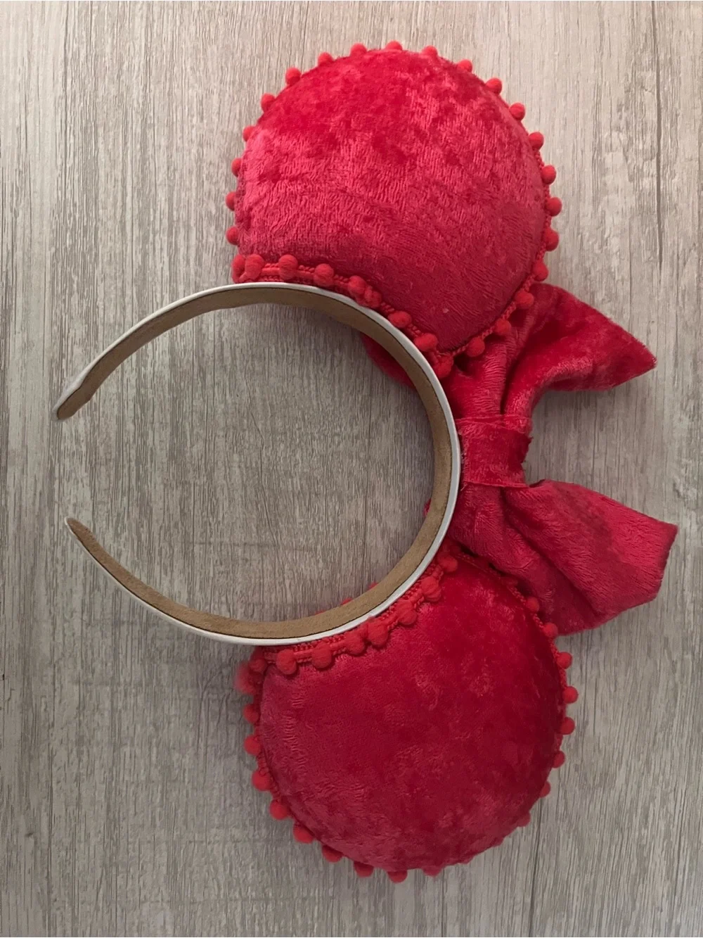 Velvet Hot Pink Minnie Ears Headband